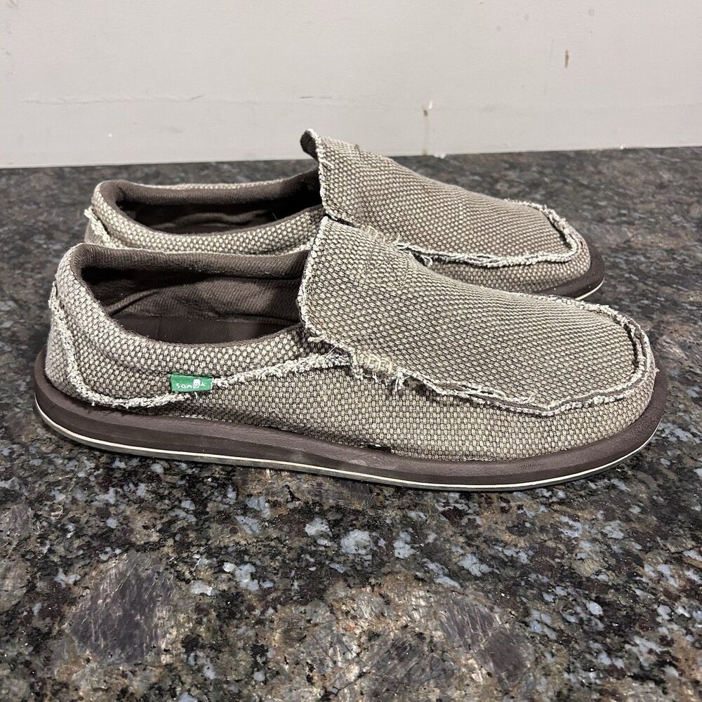 Sanuk Chiba Sidewalk Surfer Shoes Men Sz 12 Comfort Slip On Loafer SMF1047